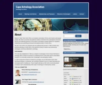 Caa.org.za(About the Cape Astrology Association) Screenshot