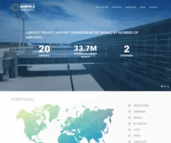 Caap.aero(Corporación América Airports) Screenshot