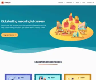 Caarya.in(Kickstarting Meaningful Careers) Screenshot