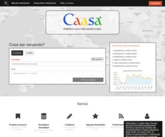 Caasa.it(Caasa, il motore di ricerca degli immobili in Italia. Se una casa è in vendita, qui la trovi) Screenshot