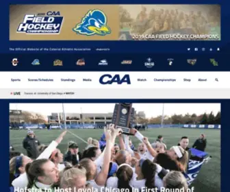 Caasports.com(The official home of the Colonial Athletic Association (CAA Sports)) Screenshot