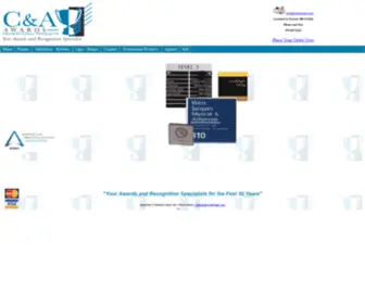 Caawards.com(Trophies Medals Ribbons Plaques Promotional Products CAAwards) Screenshot