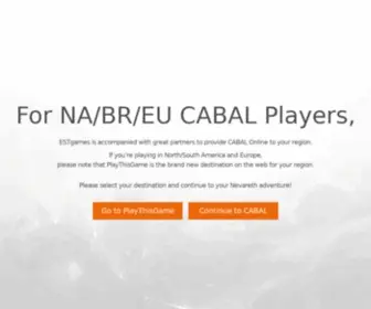 Cabal.com(ESTGAMES ESTgames) Screenshot