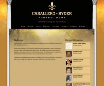 Caballero-Ryderfuneralhome.com(Caballero-Ryder Funeral Home) Screenshot