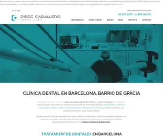 Caballerodentalclinic.com(Clínica Dental en Gracia) Screenshot