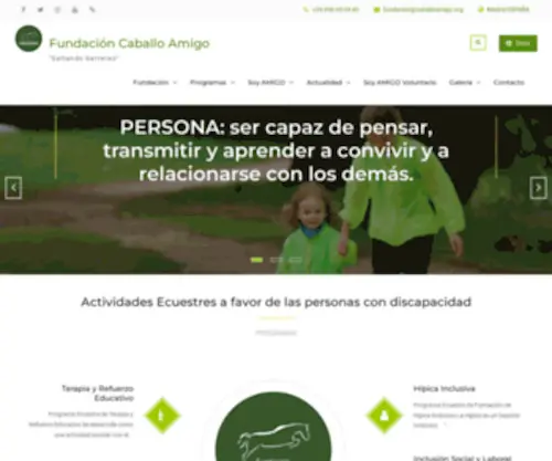 Caballoamigo.org(Fundación Caballo Amigo) Screenshot