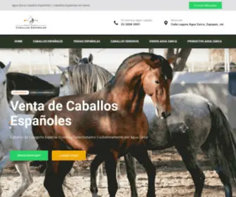 Caballoespanolenventa.com(Caballos Españoles en Venta) Screenshot