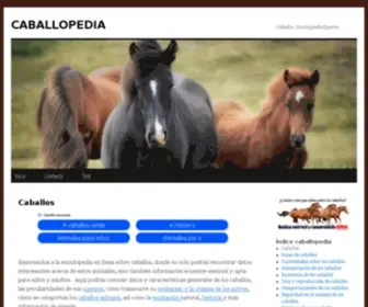 Caballopedia.com(Enciclopedia Experta) Screenshot