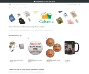 Cabamu.com(Cabamu Print shop for T) Screenshot