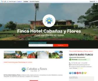 Cabanasyflores.com(Finca Hotel Cabañas y Flores) Screenshot