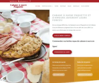 Cabaneasucre.ca(Cabane) Screenshot