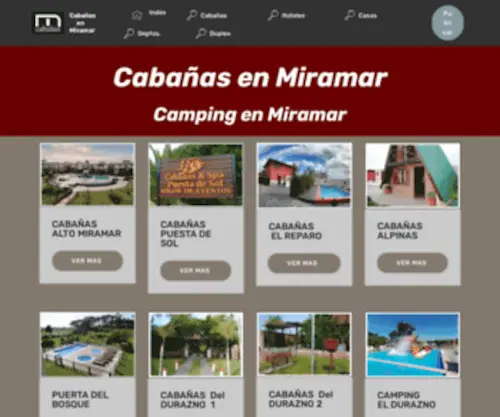 Cabaniasenmiramar.com.ar(Cabaniasenmiramar) Screenshot