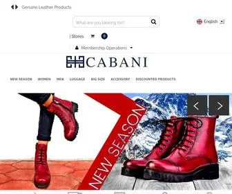 Cabani.com.tr(Cabani Shoes) Screenshot