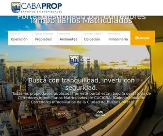 Cabaprop.com.ar(Expertos en propiedades) Screenshot