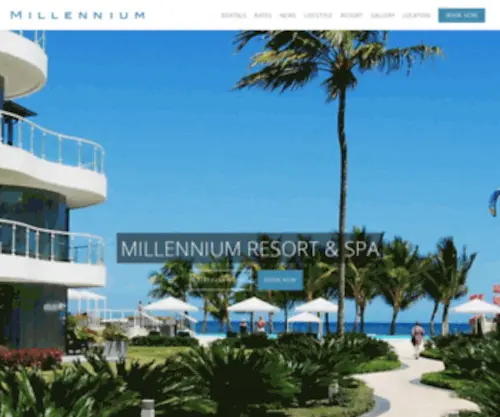 Cabaretemillennium.com(Millennium Resort and Spa in Cabarete Dominican Republic) Screenshot