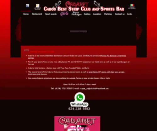 Cabaretloscabos.com(Cabaret Los Cabos Strippers) Screenshot