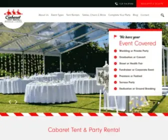 Cabaretpartyrental.com(Cabaret Tent Rentals) Screenshot