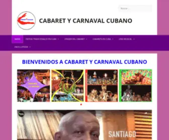 Cabaretycarnaval.com(BIENVENIDOS A CABARET Y CARNAVAL CUBANO) Screenshot