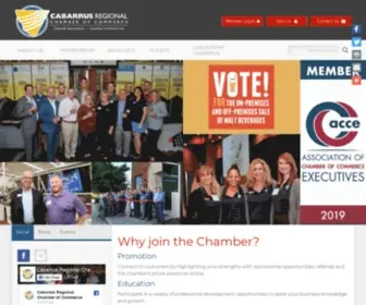 Cabarrus.biz(Cabarrus Regional Chamber of Commerce) Screenshot