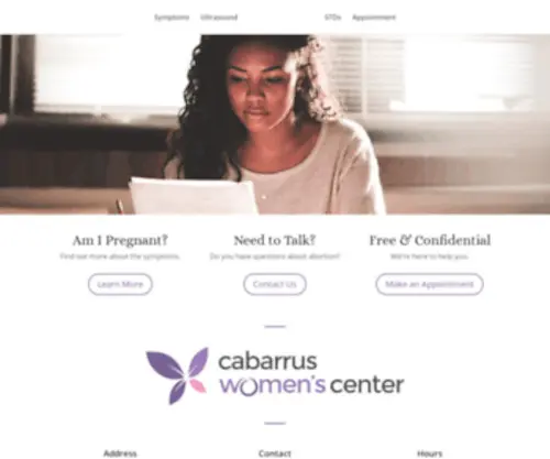 Cabarruswomenscenter.com(Cabarrus Women's Center) Screenshot