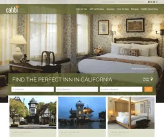 Cabbi.com(California Bed and Breakfasts) Screenshot