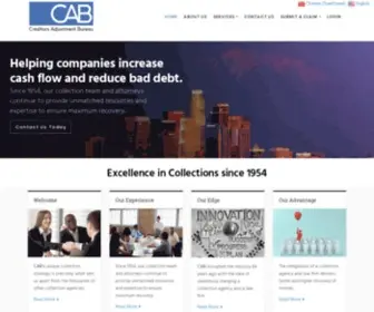 CABCOllects.com(Creditors Adjustment Bureau) Screenshot