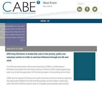 Cabe-Online.org(Christian Association of Business Executives) Screenshot