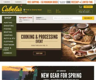 Cabelas.fr(Cabela's Official Website) Screenshot