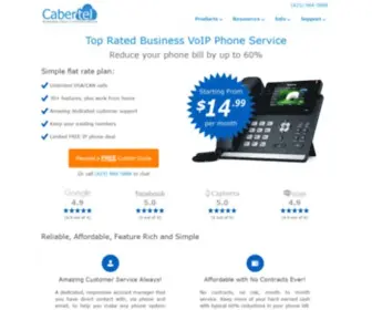 Cabertel.com(Business VoIP Phone Service) Screenshot