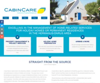 Cabincare.co.za(CabinCare customised property management) Screenshot