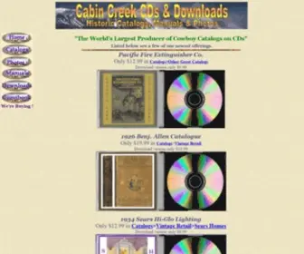 CabincreekCDs.com(Cabin Creek CDS) Screenshot