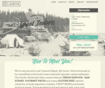 Cabincrescentbeach.com(The Cabin) Screenshot