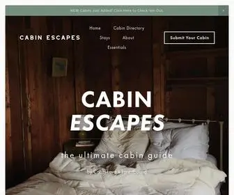 Cabinescapes.net(Cabin Escapes) Screenshot