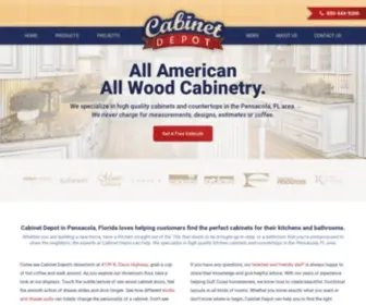 Cabinet-Depot.com(Custom Kitchen and Bathroom Cabinets in Pensacola Florida) Screenshot