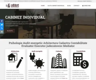 Cabinet-Individual.ro(Psihologie Audit energetic Arhitectura Cadastru Contabilitate Evaluator Executor judecatoresc Mediator) Screenshot