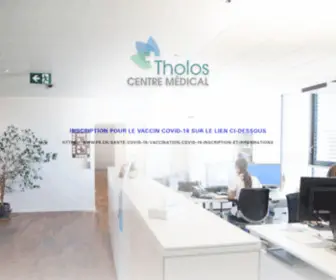 Cabinet-Tholos.ch(Centre médical Tholos) Screenshot