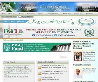 Cabinet.gov.pk(Cabinet Division) Screenshot