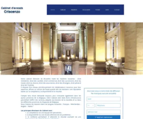 Cabinetcriscenzo.com(Cabinet d'avocats Criscenzo) Screenshot