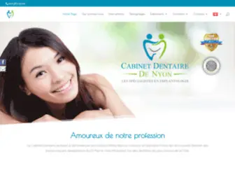 Cabinetdentairenyon.ch(Cabinet Dentaire de Nyon) Screenshot