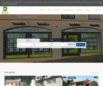 Cabinetdeschamps.com(DESCHAMPS IMMOBILIER) Screenshot