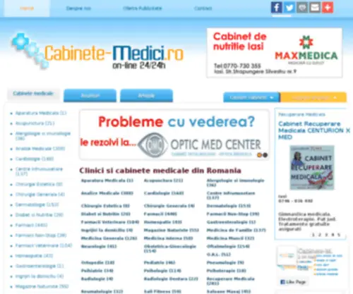 Cabinete-Medici.ro(Clinici si Cabinete medicale din Romania) Screenshot