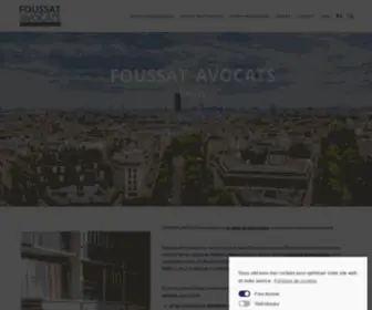 Cabinetfoussat.com(Avocat Droit de l'Agent Commercial) Screenshot