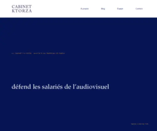 Cabinetktorza.com(Cabinet d'avocats Ktorza) Screenshot