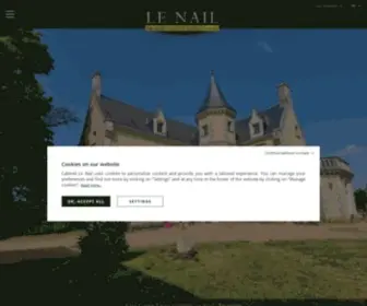 Cabinetlenail.com(Expert dans la Vente de Châteaux et Biens d’Exception) Screenshot