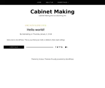 Cabinetmaking.com(Rideau Cabinets presents) Screenshot