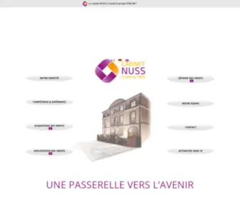 Cabinetnuss.fr(Cabinet NUSS Strasbourg) Screenshot