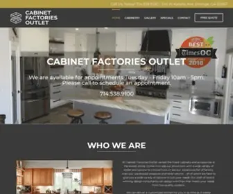 Cabinetoutlet.com(Cabinet Factories Outlet) Screenshot