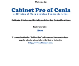 Cabinetpro.net(Cabinet Pro of Cenla) Screenshot