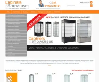Cabinetsandshowcases.com(Retail Glass Display Cabinets Display Counters Showcases) Screenshot