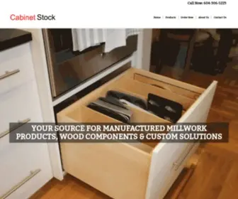 Cabinetstock.com(Custom Manufactured Millwork Products) Screenshot